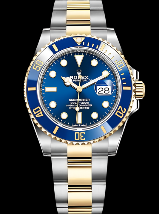 Rolex Submariner Μπλε Καντράν Δύο Τόνων